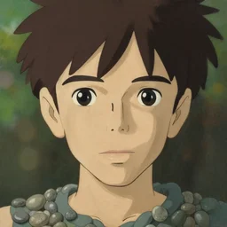 pebbles flintstone, baroque oil painting illustration concept art key visual portrait symmetrical perfect face fine detail delicate features quiet gaze bokeh trending pixiv fanbox by makoto shinkai takashi takeuchi studio ghibli