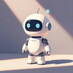 cute!! robot centered minimal pastel concept art by artstation vector