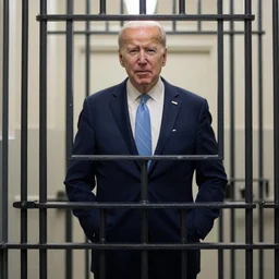 photo of joe biden in prison