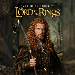 the beautiful, award winning professional cover art by john howe for the 3 6 th edition of lord of the rings