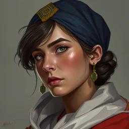 portrait of a 🇹🇷 👩 trending on artstation