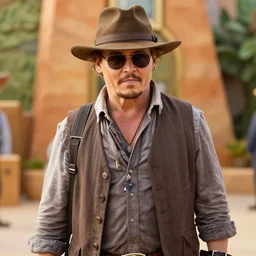 medium shot of johnny depp as a character in zootopia