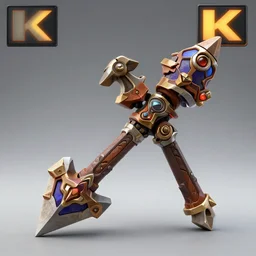 the terraprisma, terraria weapon design, 4 k product photo shoot