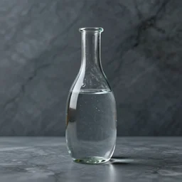 simple sculpture of water made of glass against marbled wall, trending on artstation, digital art ( by brad rigney ) ( by greg rutkowski ) ( by artur treffner )