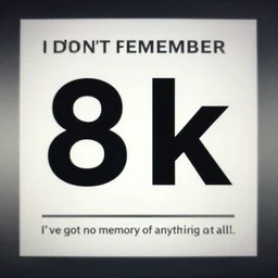 i don't remember, i don't recall, i've got no memory of anything at all, 8 k, unreal engine, trending on artstation,