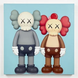 kaws and murakami collaboration painting