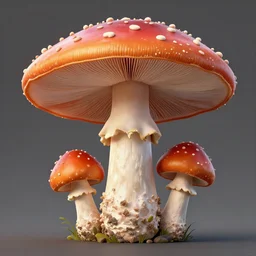 amanita mushroom, highly detailed, digital art, sharp focus, sci fi