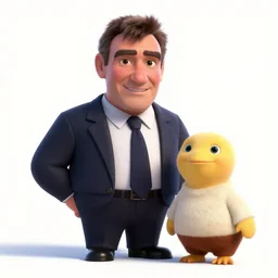 sean connery as a cute pixar disney character from up ( 2 0 0 9 ), unreal engine, octane render, 3 d render, photorealistic