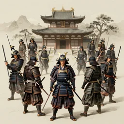 outnumbered samurai defending his home. intricate, elegant, highly detailed, digital painting, artstation, concept art, sharp focus, illustration, by justin gerard and artgerm, 8 k