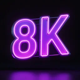 highly detailed retro futuristic neon sign, black background, 8 0 s, purple gradient color scheme, octane render, studio setup, 4 k