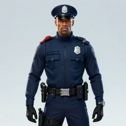 photo of a futuristic police officer, 4 k, hd, official judge dredd fanart, behance hd artstation