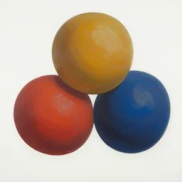 3 d balls painting by dan mcpharlin, aaron douglas, kay nielsen, roerich inspired by yukio - e with minimal graphic textures