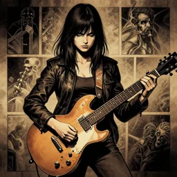 paint herbguitar, underground comix, artstation, greg rutkowski