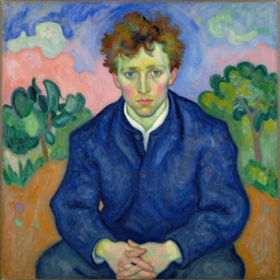 vitalik buterin, painted in the fauvism style
