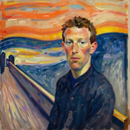 portrait of mark zuckerberg painted by edvard munch