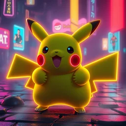 neon pikachu, by dan mumford, moebius, sss, barclay shaw, karol bak, jean baptiste monge, high quality, high resolution, smooth 8 k octane rendered with volumetric cinematic dramatic light rutkowsky