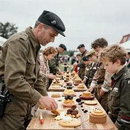 The Great British Bake Off during the invasion of Poland, 8K, War Time Photos