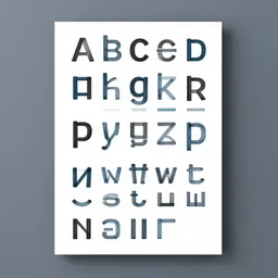 poster of the English alphabet
