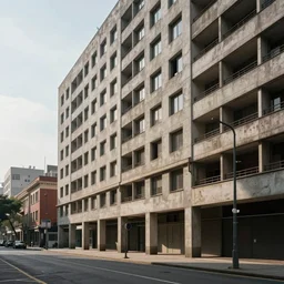 a city street in the style of brutalist architecture in the style of minimalistic architecture trending on artstation deviantart pinterest detailed realistic hd 8 k high resolution