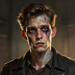 head portrait of a slim and young stephen morrissey as a zombie acting coy, 7 days to die zombie, fine art, award winning, intricate, elegant, sharp focus, cinematic lighting, rimlight, digital painting, 8 k concept art, art by z. w. gu, art by brom, art by michael hussar, 8 k