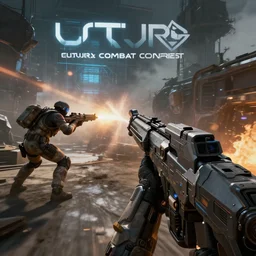 future combat video game, raytracing, octane, global illumination, unreal engine 5