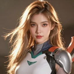 tracer from overwatch as human photograph, close - up, detailed, publicity