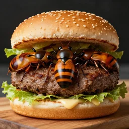 insect hamburger, 3840 x 2160