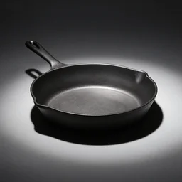 minimal iron cast pan inspired by Dieter Rams