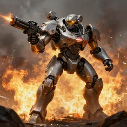 combat mech firefight combat photography photorealistic hyperrealism chappie elysium combat mech sniper railgun titanfall mech by gustave dore james gurney greg rutowski artstation deviantart unsplash behance incredible gorgeous