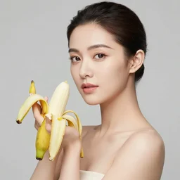 the portrait of an absurdly beautiful, graceful, elegant, and wise young woman made of bananas and petals, an ultrafine detailed illustration by kim jung gi, irakli nadar, naoki ikushima, mika iizuka, intricate linework, bright colors, final fantasy, behance contest winner, angular, unreal engine 5 highly rendered, global illumination, radiant light, detailed and intricate environment