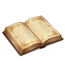 a comic book illustration of a single open ornate spell book on an antique table, multiple angles, by greg capullo