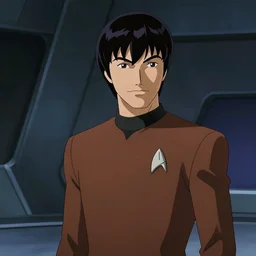 Star Trek: Deep Space Nine, in the style of Cowboy Bebop