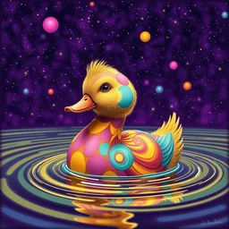 psychedelic duck