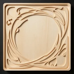 plywood sculpt, planar, art nouveau style, negative space, flowing