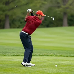 Duke Nukem playing golf