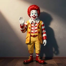 caricature of ronald mcdonald