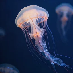 photograph of jellyfish shrine maiden, 4k