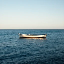 barco en el mar