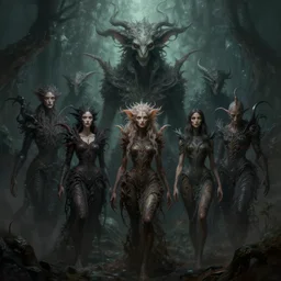 epic professional digital art of eerie mystical creatures, moody atmospheric lighting, painted, intricate, detailed, foreboding, by leesha hannigan, wayne haag, reyna rochin, ignacio fernandez rios, mark ryden, iris van herpen,, epic, stunning, gorgeous, much wow, cinematic, masterpiece.