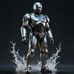 kanye west as robocop in gears of war, splash art, movie still, cinematic lighting, dramatic, octane render, long lens, shallow depth of field, bokeh, anamorphic lens flare, 8 k, hyper detailed, 3 5 mm film grain