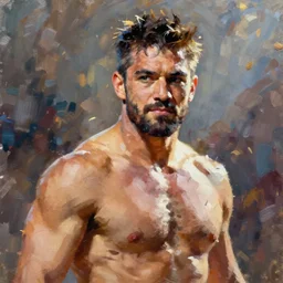 beautiful portrait of Kenny Omega , painterly, brush stroke oil painting, dynamic lighting, imagine fx, artstation