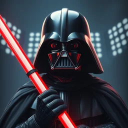 a photorealistic digital illustration of elmo in the style of darth vader. hyper detailed, oil on canvas. this 4 k hd image is trending on artstation, featured on behance, well - rendered, extra crisp, features intricate detail, epic composition and the style of unreal engine.