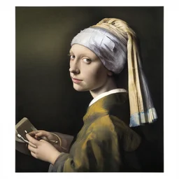 a woman wearing a hood made of wire and plastic, in a laundry mat, by jan van eyck, canon eos c 3 0 0, ƒ 1. 8, 3 5 mm, 8 k, medium - format print