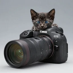 a bat kitten, Canon EOS R3, telephoto, very detailed, 4k