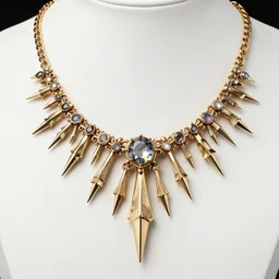detailed necklace in style of rene lalique sharp focus 8 k