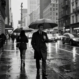 a photo in a perfect rainy street of new york, by saul leiter, photography, ultra detailed, beautiful, real, extremely precise, elegant