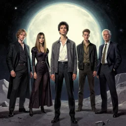 hyperspace loneliness, photorealistic graphic novel by michael komarck, greg rutkowski, victo ngai, artgerm, willem claesz heda and j. dickenson roger deakins
