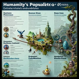 detailed infographic depicting humanity's popularity with extraterrestrial cultures, digital display, highly detailed, full color, crisp detailed vectors