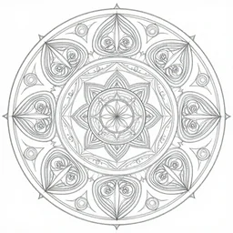 sacred geometry fractal art, mandala