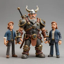 8 5 mm f 1. 8 photograph of a claymation steampunk brutal viking, highly detailed diorama, by erwin olaf and anton corbijn, smooth, sharp foccus, commercial photography, fashion shoot